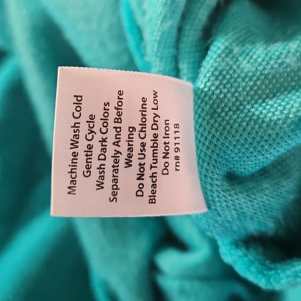 Coral Bay Zip Up Pool Swim Bathing Suit Coverup Womens Size Small - Picture 11 of 11